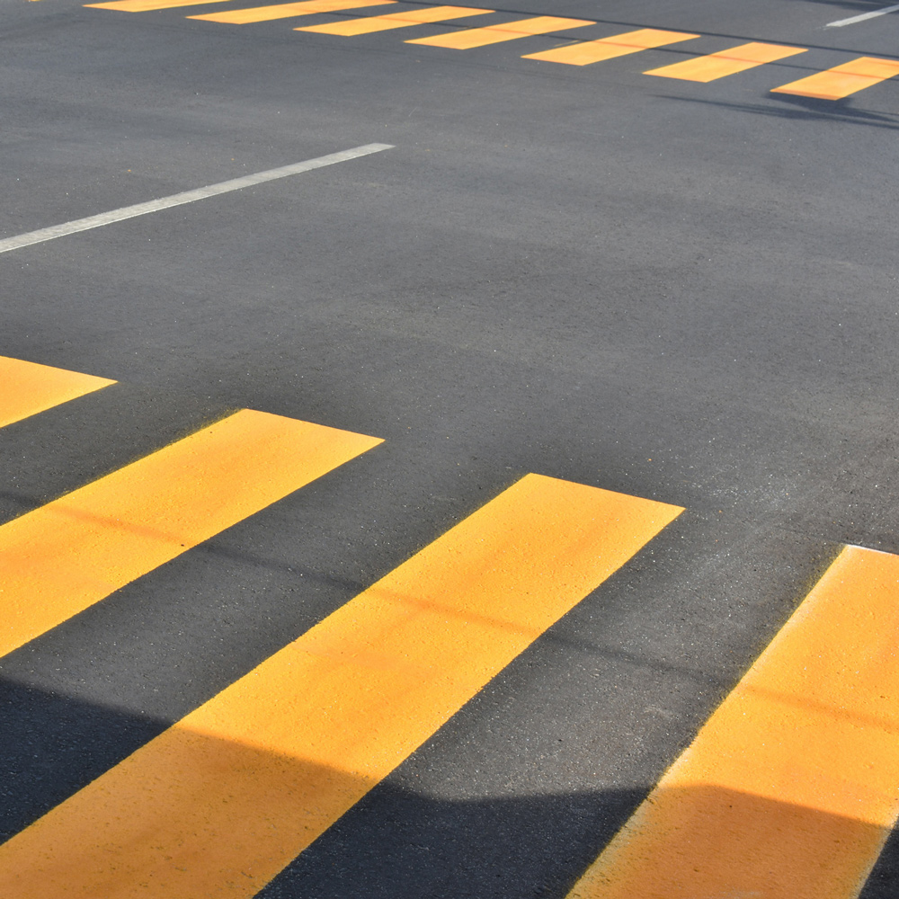 parking lot road striping